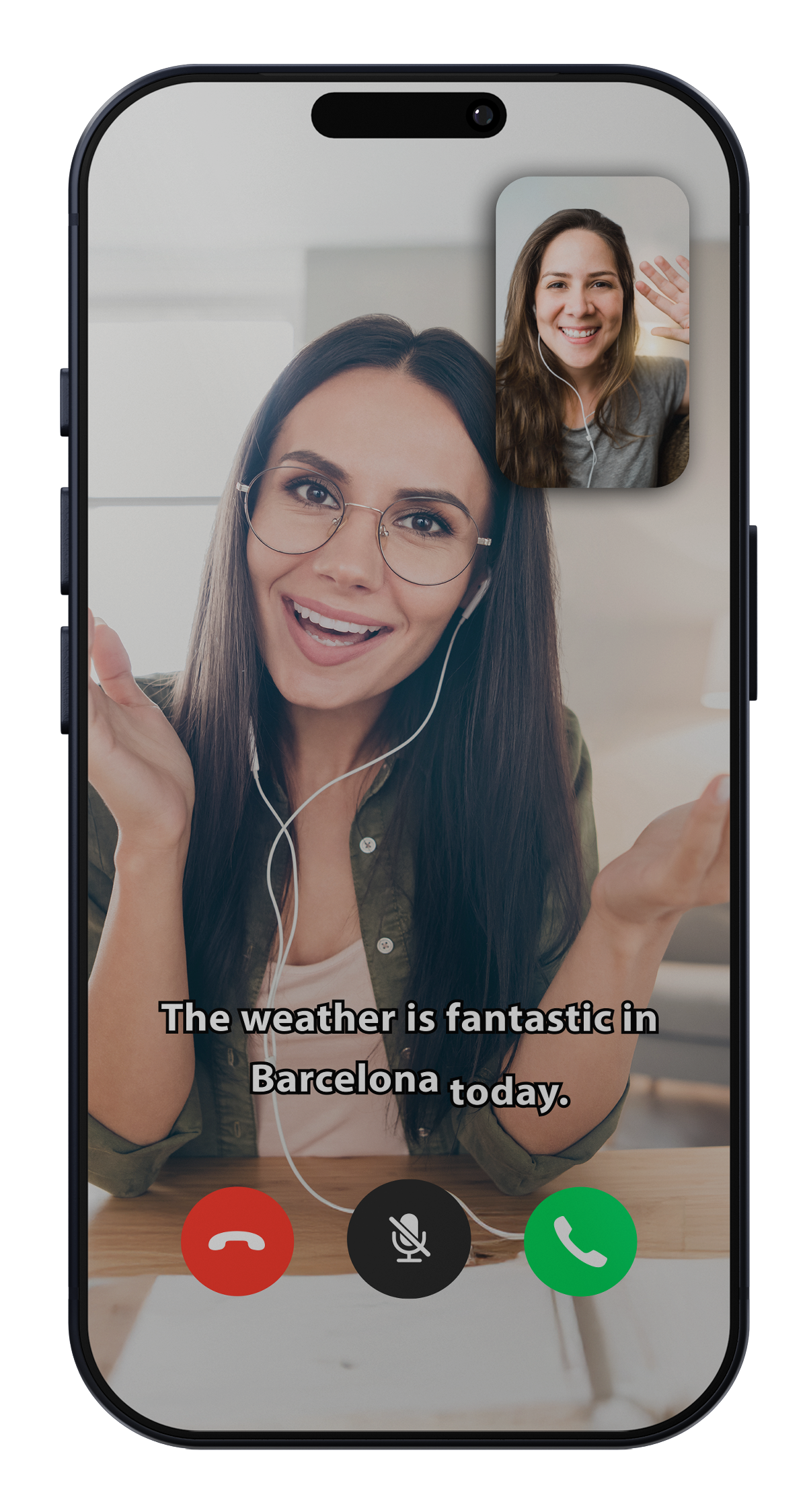 Live subtitles in your language — video call